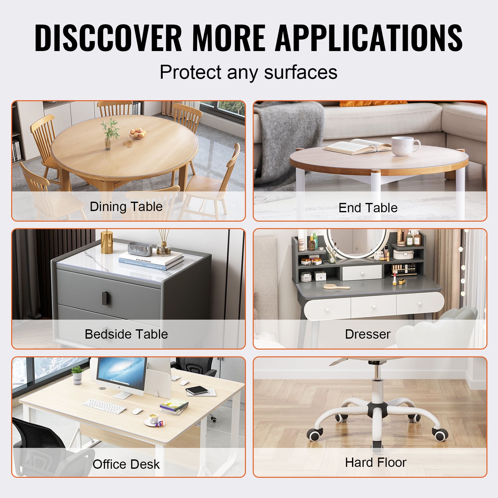 Clear Pvc Table Protector For Dining And Coffee Tables Waterproof_voghion.com